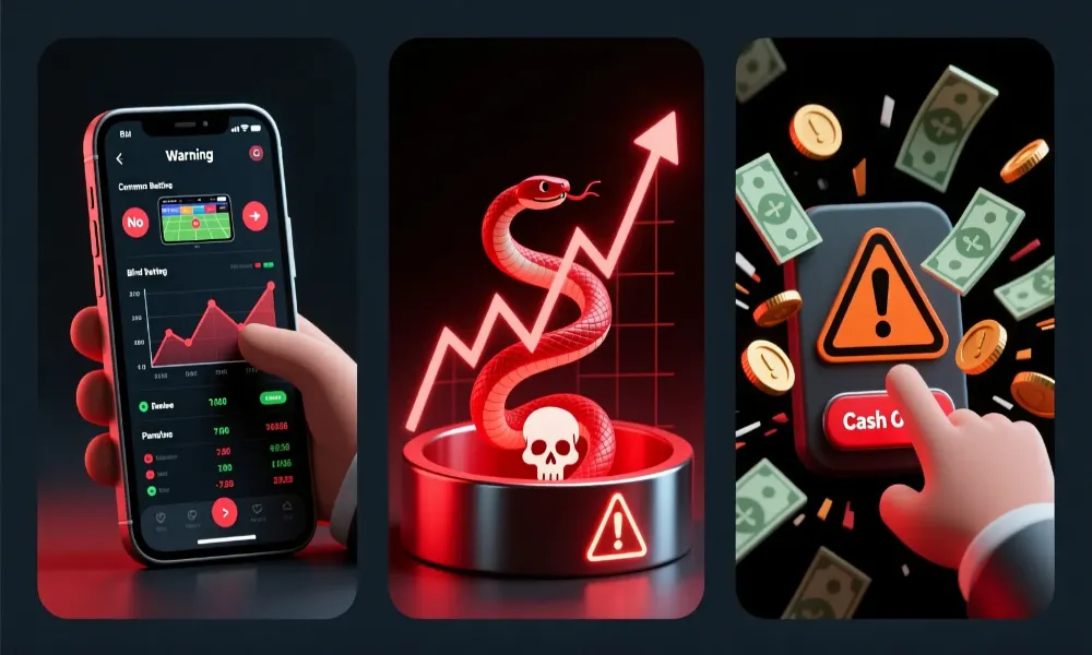 Tres errores fatales en apuestas en vivo: apostar sin ver el partido, perseguir cuotas y usar cash out por miedo